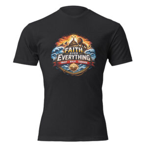 unisex-cvc-t-shirt-black-front-69f9c4610e2ad.jpg Faith Over Everything T-Shirt