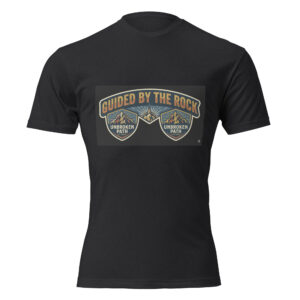 unisex-cvc-t-shirt-black-front-69fa0b21cb9ac.jpg Guided By The Rock Unbroken Path T-Shirt