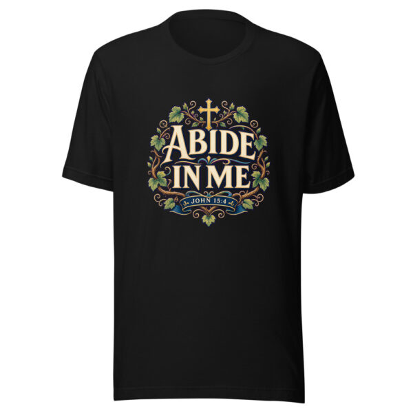 Abide In Me John 15:4 Heartbeat-20260614-christian-verse-codex Graphic Tee mockup 1 Abide In Me John 15:4 Heartbeat-20260614-christian-verse-codex Graphic Tee front view
