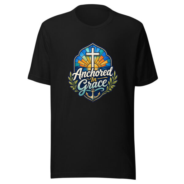 Anchored In Grace Graphic Tee mockup 1 Anchored In Grace Graphic Tee front view