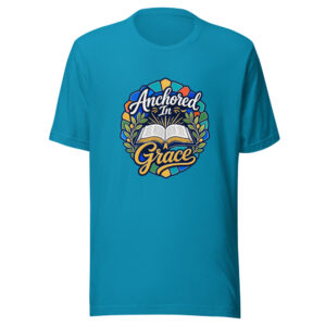 Anchored In Grace Graphic Tee front view