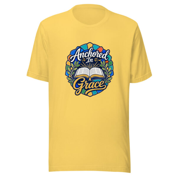 Anchored In Grace Graphic Tee mockup 6