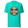 Be Strong Joshua 1:9 Heartbeat-20260613-christian-verse-codex Graphic Tee mockup 3