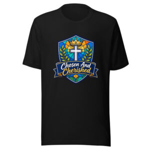 Chosen And Cherished Graphic Tee mockup 1 Chosen And Cherished Graphic Tee front view