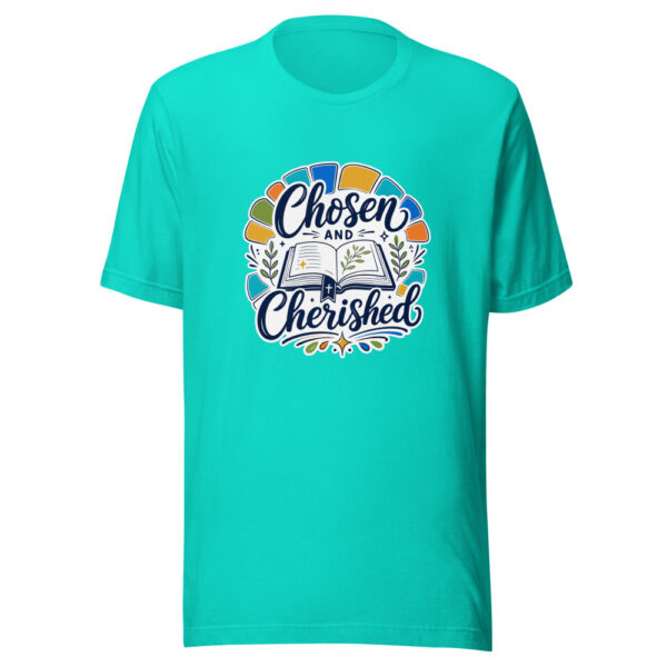 Chosen And Cherished Graphic Tee mockup 4