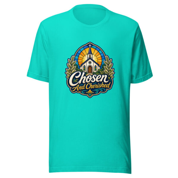 Chosen And Cherished Graphic Tee mockup 4