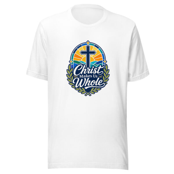 Christ Makes Us Whole Graphic Tee mockup 3