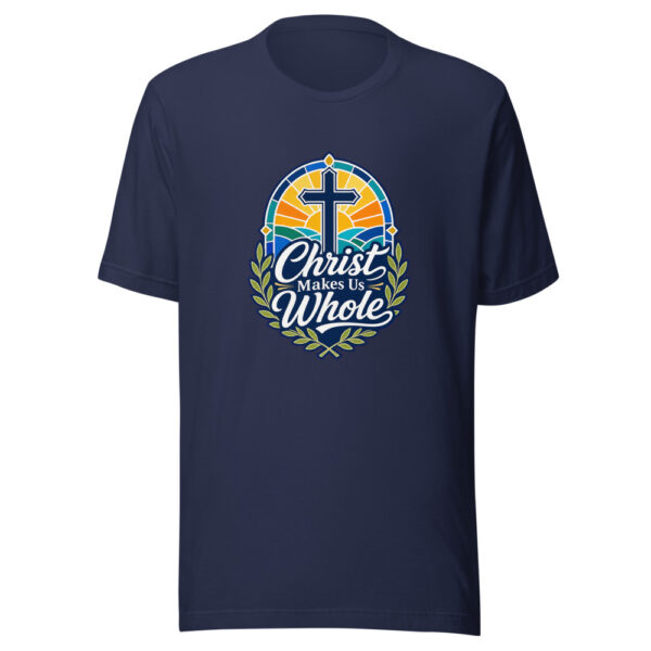 Christ Makes Us Whole Graphic Tee mockup 4