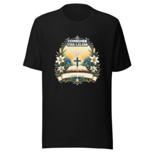 CONSIDER THE LILIES Heartbeat-20260614-christianshirtstore-codex Graphic Tee mockup 1 CONSIDER THE LILIES Heartbeat-20260614-christianshirtstore-codex Graphic Tee front view