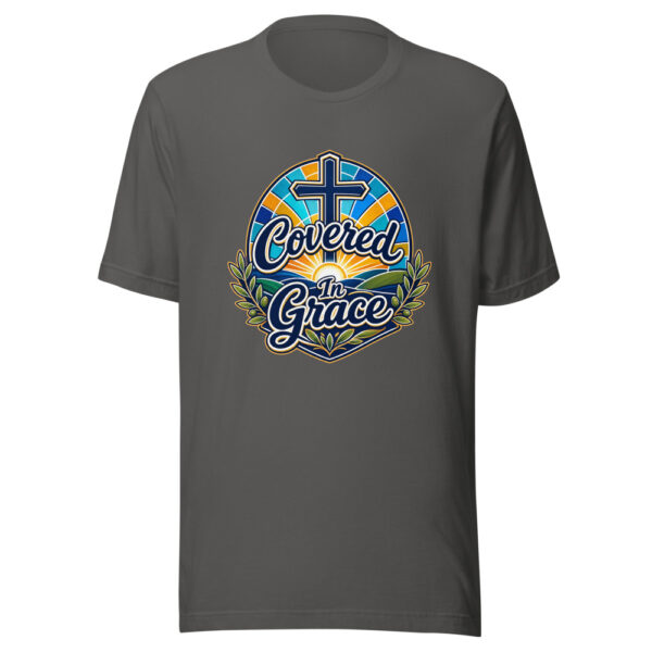 Covered In Grace Graphic Tee mockup 4