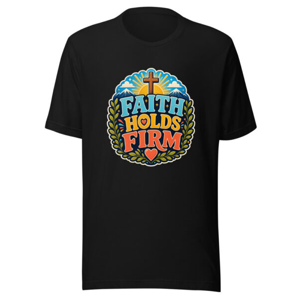 FAITH HOLDS FIRM Heartbeat-20260622-codex-fallback Graphic Tee mockup 2