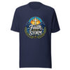 Faith Over The Storm Graphic Tee mockup 2