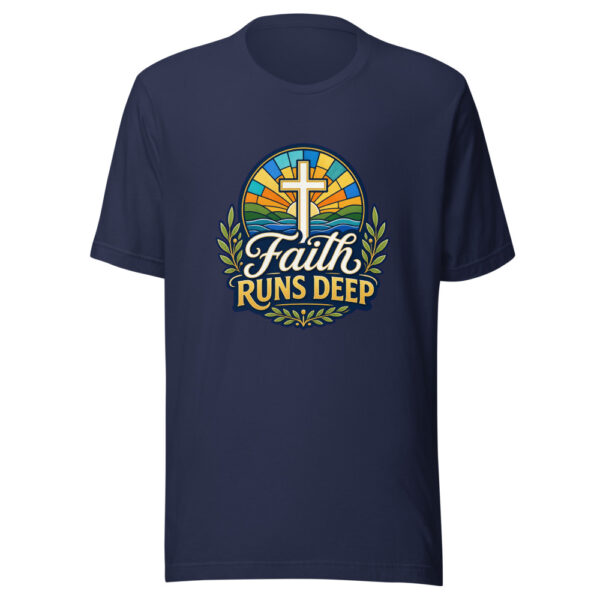 Faith Runs Deep Graphic Tee mockup 4 Faith Runs Deep Graphic Tee mockup 4