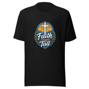 Faith Stands Tall Graphic Tee mockup 1 Faith Stands Tall Graphic Tee front view