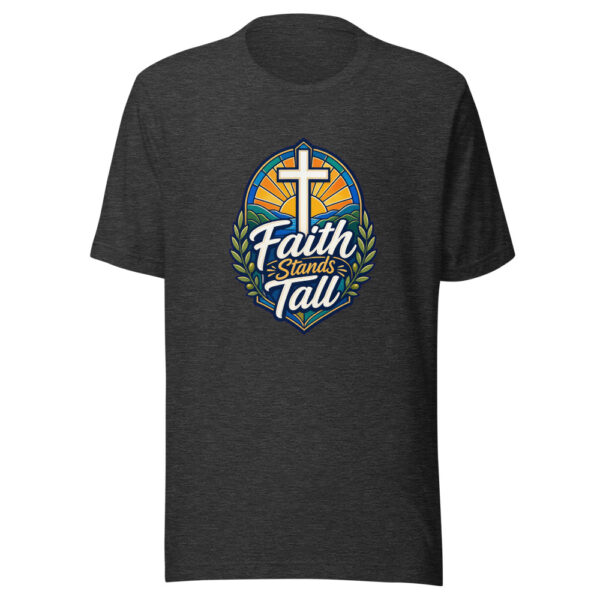 Faith Stands Tall Graphic Tee mockup 7