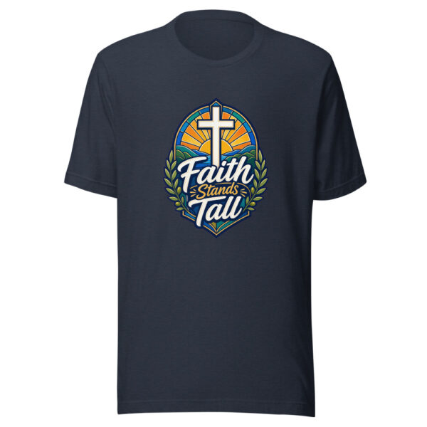 Faith Stands Tall Graphic Tee mockup 8