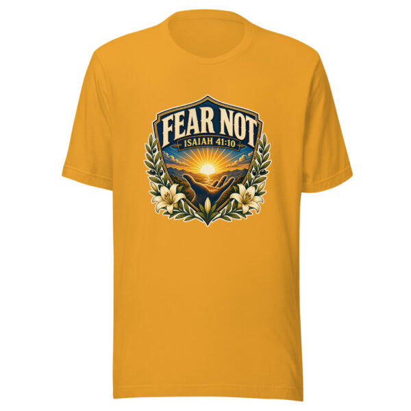 Fear Not Isaiah 41:10 Heartbeat-20260613-christian-codex Graphic Tee mockup 1 Fear Not Isaiah 41:10 Heartbeat-20260613-christian-codex Graphic Tee front view
