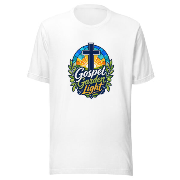 Gospel Garden Light Graphic Tee mockup 3 Gospel Garden Light Graphic Tee mockup 3