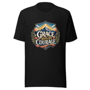 GRACE BUILDS COURAGE Heartbeat-20260624-codex-fallback Graphic Tee front view