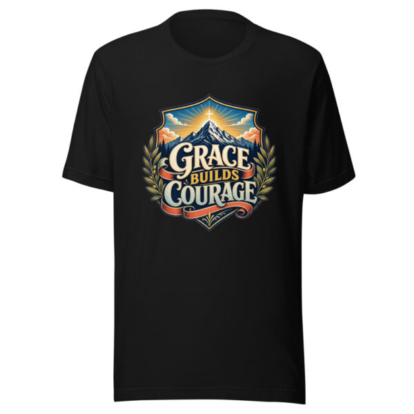 GRACE BUILDS COURAGE Heartbeat-20260624-codex-fallback Graphic Tee mockup 1 GRACE BUILDS COURAGE Heartbeat-20260624-codex-fallback Graphic Tee front view