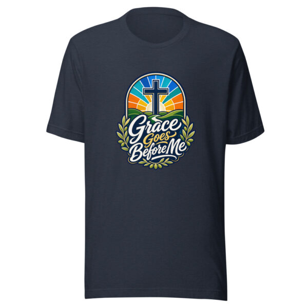 Grace Goes Before Me Graphic Tee mockup 7
