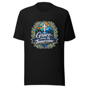 Grace Holds My Tomorrow Graphic Tee front view
