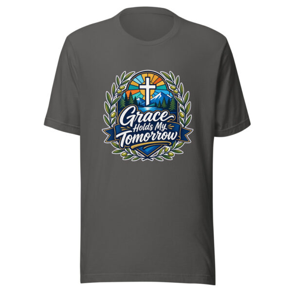 Grace Holds My Tomorrow Graphic Tee mockup 3 Grace Holds My Tomorrow Graphic Tee mockup 3