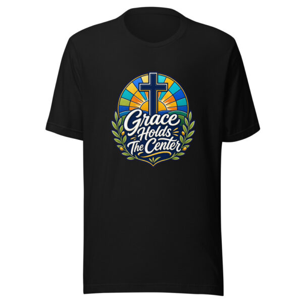 Grace Holds The Center Graphic Tee mockup 2 Grace Holds The Center Graphic Tee mockup 2