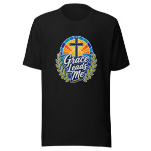 Grace Leads Me Graphic Tee front view