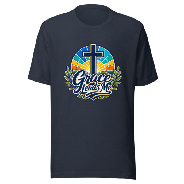 Grace Leads Me Graphic Tee mockup 7