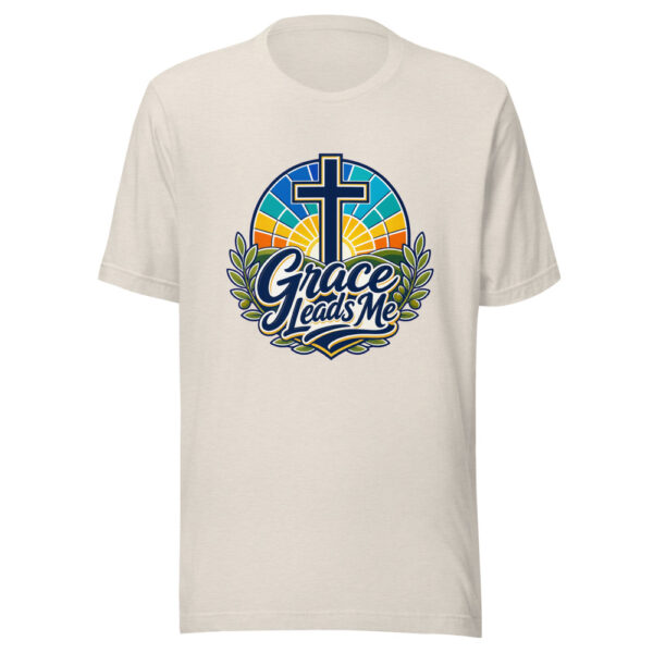 Grace Leads Me Graphic Tee mockup 8