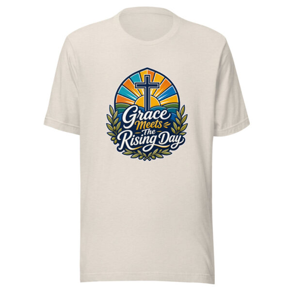 Grace Meets The Rising Day Graphic Tee mockup 8 Grace Meets The Rising Day Graphic Tee mockup 8