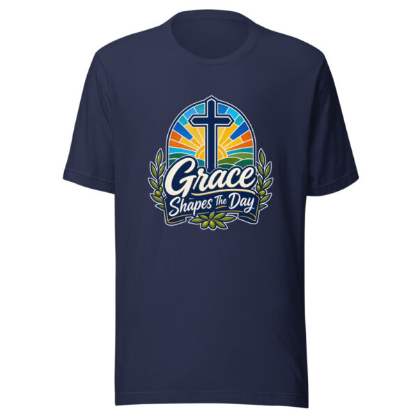 Grace Shapes The Day Graphic Tee mockup 3