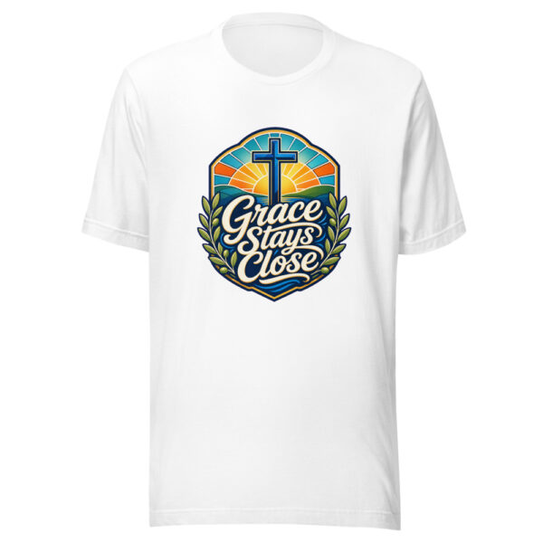 Grace Stays Close Graphic Tee mockup 5 Grace Stays Close Graphic Tee mockup 5