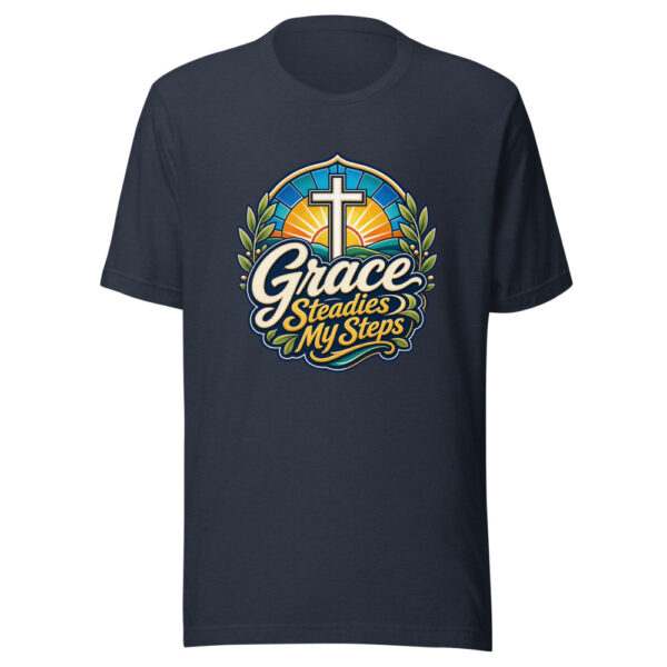 Grace Steadies My Steps Graphic Tee mockup 1 Grace Steadies My Steps Graphic Tee front view