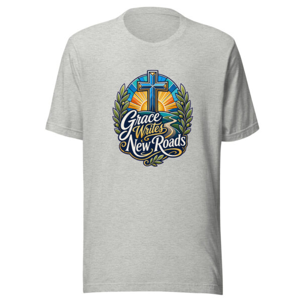 Grace Writes New Roads Graphic Tee mockup 5
