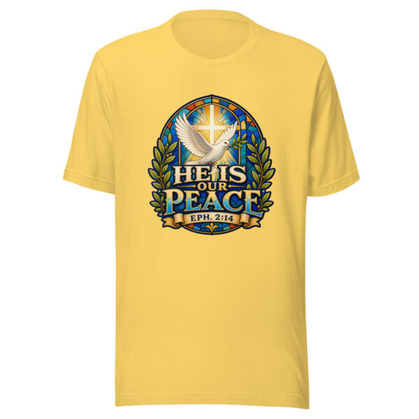 He Is Our Peace Eph. 2:14 Heartbeat-20260613-manual-codex Graphic Tee mockup 6
