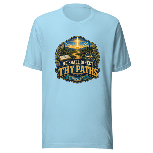 He Shall Direct Thy Paths Prov. 3:6 Heartbeat-20260613-manual-codex Graphic Tee mockup 5