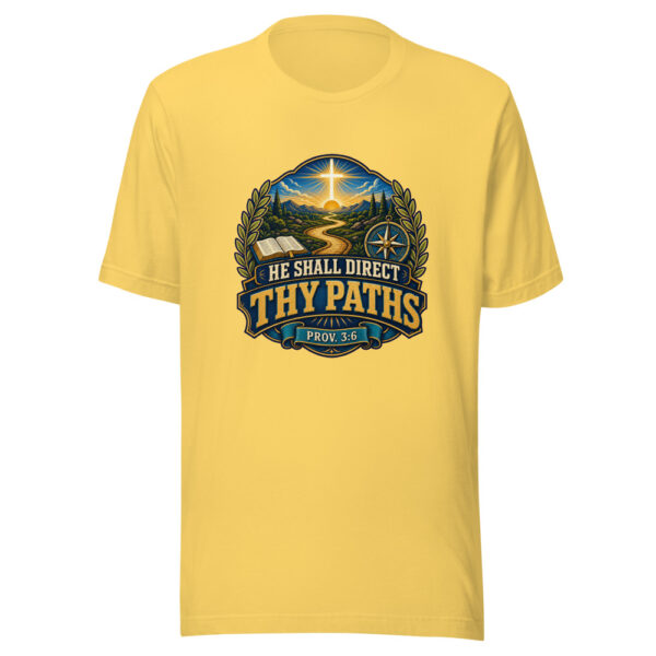 He Shall Direct Thy Paths Prov. 3:6 Heartbeat-20260613-manual-codex Graphic Tee mockup 6