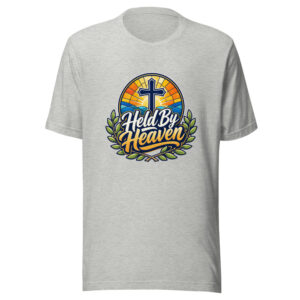 Held By Heaven Graphic Tee mockup 1 Held By Heaven Graphic Tee front view