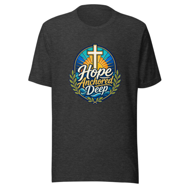 Hope Anchored Deep Graphic Tee mockup 1 Hope Anchored Deep Graphic Tee front view