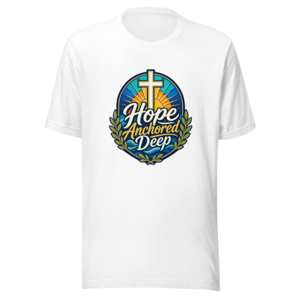 Hope Anchored Deep Graphic Tee mockup 3 Hope Anchored Deep Graphic Tee mockup 3