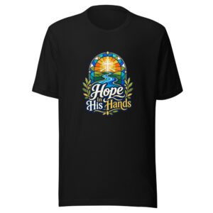 Hope In His Hands Graphic Tee mockup 1 Hope In His Hands Graphic Tee front view