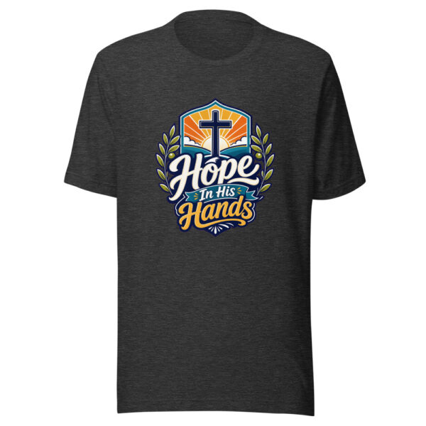 Hope In His Hands Graphic Tee mockup 6