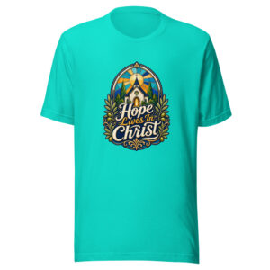 Hope Lives In Christ Graphic Tee front view