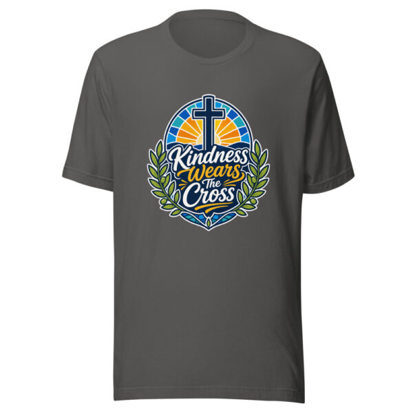 Kindness Wears The Cross Graphic Tee front view