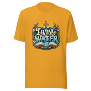 Living Water John 4:14 Heartbeat-20260613-christian-codex Graphic Tee front view