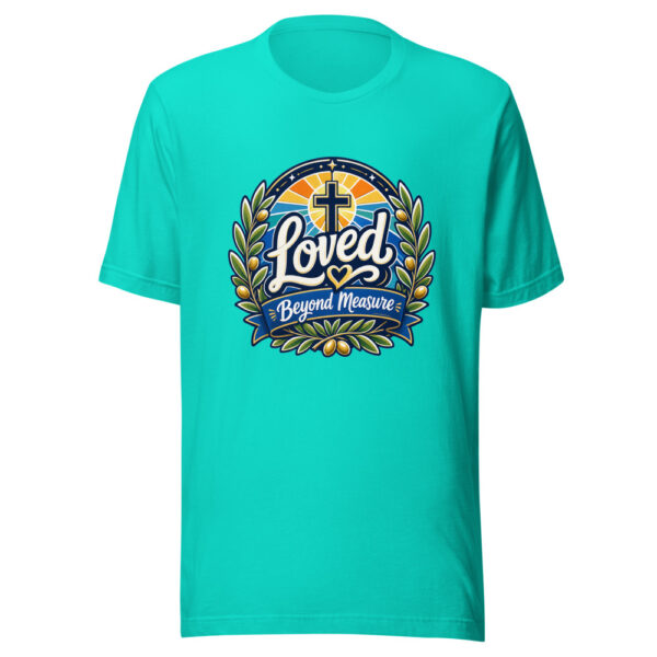 Loved Beyond Measure Graphic Tee mockup 3