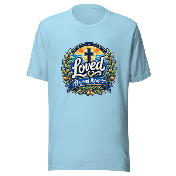 Loved Beyond Measure Graphic Tee mockup 5