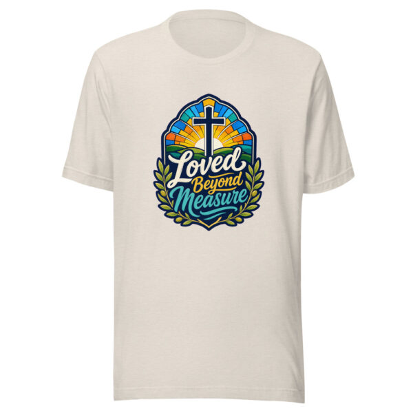 Loved Beyond Measure Graphic Tee mockup 8